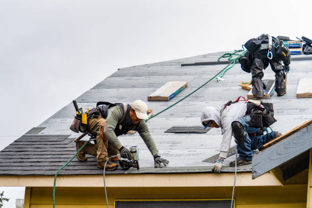 Professional Gutter Installation technician working in Londonderry, NH